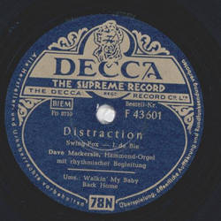 Dave Mackersie - Distraction / Walkin my Baby back Home 