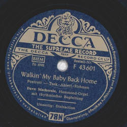 Dave Mackersie - Distraction / Walkin my Baby back Home 