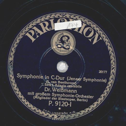 Dr. Weimann - Symphonie in C-Dur: 2.Satz I. Adagio cantabile / Symphonie in C-Dur: 2.Satz II. Adagio cantabile