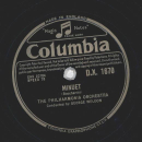 George Weldon - Minuet / Minuet
