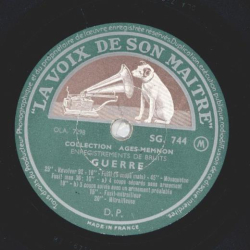 Collection Ages-Memnon - Guerre / Guerre (Geräusche-Platte, Noises)