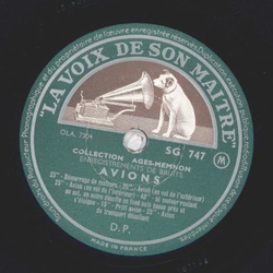 Collection Ages-Memnon - Avions / Avions (Gerusche-Platte, Noises)