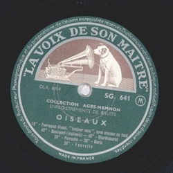 Collection Ages-Memnon - Oiseaux / Oiseaux (Gerusche-Platte, Noises)