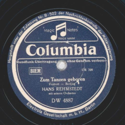 Hans Rehmstedt - Zum Tanzen Geboren / Warum küßt mich dein Mund so heiß