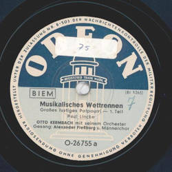 Otto Kermbach - Musikalisches Wettrennen, Groes lustiges Potpourri Teil I und II