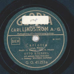 Otto Stenzel - Carlotta / Wer einmal in Wien ein Mdel gekt