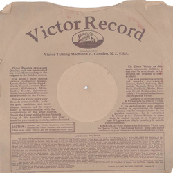 Original Victor/RCA  Cover fr 25er Schellackplatten A1 C