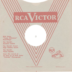 Original Victor/RCA  Cover fr 25er Schellackplatten A5 B