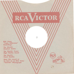 Original Victor/RCA  Cover für 25er Schellackplatten A5 C