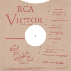 Original Victor/RCA  Cover fr 25er Schellackplatten A1 B