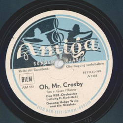 Helga Wille - Oh, Mr. Crosby / Kleiner Boy aus Portorico