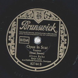 Alice Babs - Baby get lost / Opus in Scat