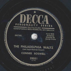 Connee Boswell - Call me Darling / The Philadelphia Waltz