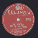 Janette Davis, Arthur Godfrey - After youve gone / Too soon old - too late Shmart