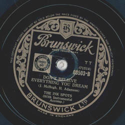 The Ink Spots, Ella Fitzgerald - Cow-Cow Boogie / Dont believe everything you dream 