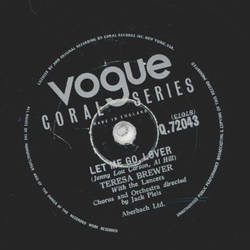 Teresa Brewer - Baby, Baby, Baby / Let me go, Lover