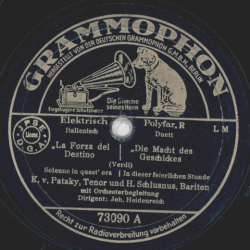 Koloman von Pataky, Tenor und Heinr. Schlusnus, Bariton - La Forza del Destino / La Bohème