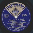 Kammerorchester des Philharmonischen Staatsorchesters: Schmidt-Isserstedt - Symphonie in d-moll, Teil I und II 