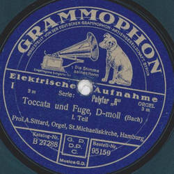 Prof. A. Sittard - Toccata und Fuge, D-moll Teil I und II 