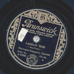 Stephane Grappelly Quintet - Lambeth Walk / The flat foot Floogie