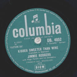 Jimmy Rodgers - Better loved youll never be / Kisses sweeter than wine