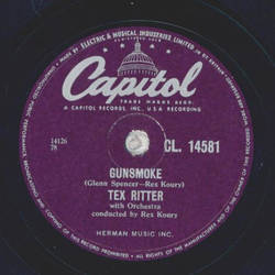 Tex Ritter - Gunsmoke / The Wayward Wind