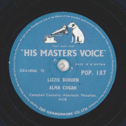 Alma Cogan - Lizzie Borden / Willie Can