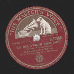 The Ames Brothers - The Man with the Banjo / Man, man, ist for the Woman made