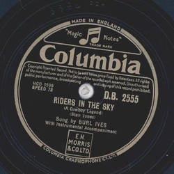 Burl Ives - Riders in the Sky / a) Wayfaring Stranger b) Woolie Boogie Bee