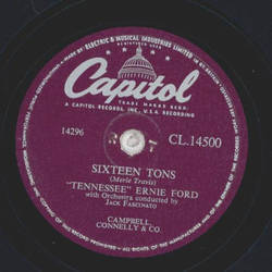 Tennessee Ernie Ford - Sixteen Tons / You dont have to be a Baby to cry