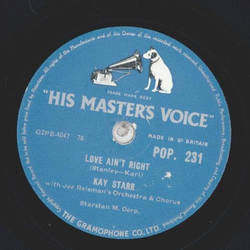 Kay Starr - Second Fiddle / Love aint Right