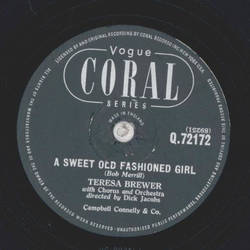 Teresa Brewer with Chorus - A Sweet Old Fashioned Girl / Goodbye John