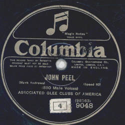 Associated Glee Club of America - John Peel / Adeste Fideles 