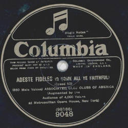 Associated Glee Club of America - John Peel / Adeste Fideles 