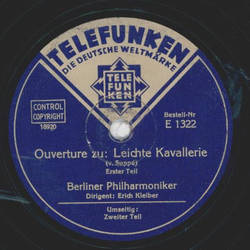 Berliner Philharmoniker: Erich Kleiber - Ouvertüre zu:...
