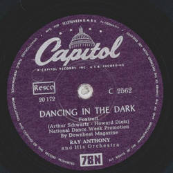 Ray Anthony and his Orchestra - Dancing in the dark / Dragnet