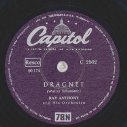 Ray Anthony and his Orchestra - Dancing in the dark / Dragnet