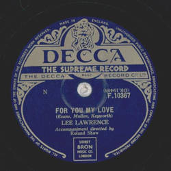 Lee Lawrence - The Story of Tina / For you my Love 