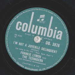 Frankie Lymon and the Teenagers - Im not a Juvenile Delinquent / Baby, Baby