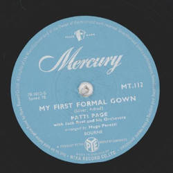 Patti Page - Allgheny Moon / My first formal Gown