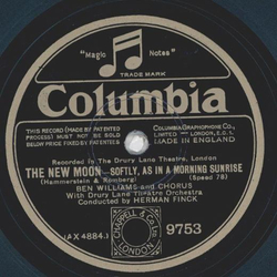 Howett Worster, Ben Williams - The new Moon: Softly as in a Morning Sunrise / a) Marianne b) Stouthearted Men 