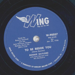 Ronnie Gaylord - To be beside you / Do you know where god lives?