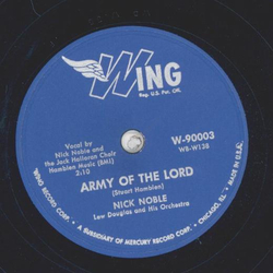 Nick Noble - The Bible Tells Me So / Army Of The LOrd