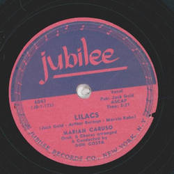 Marian Caruso - Wish me good Luck /  Lilacs