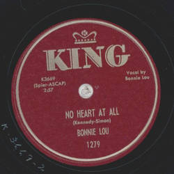 Bonnie Lou - No heart at all / The Texas Polka