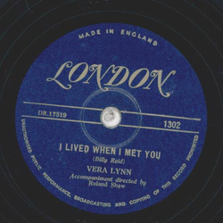 Vera Lynn - I lived when I met you / Waiting for you 