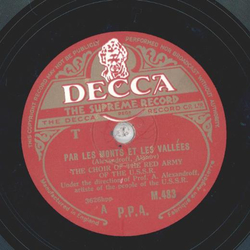 The Choir of the Red Army of the U.S.S.R. - Par Les Monts Et Les Valles / LInternationale