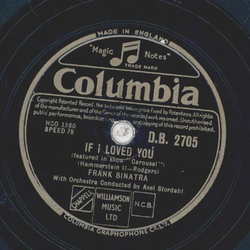 Frank Sinatra and the Ken Lane Singers - Youll Never Walk Alone / If I Loved You