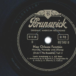 Louis Armstrong und seine All Stars - New Orleans Function