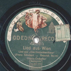 Odeon-Orchester - Unter einem Fliederbaum / Lied aus Wien